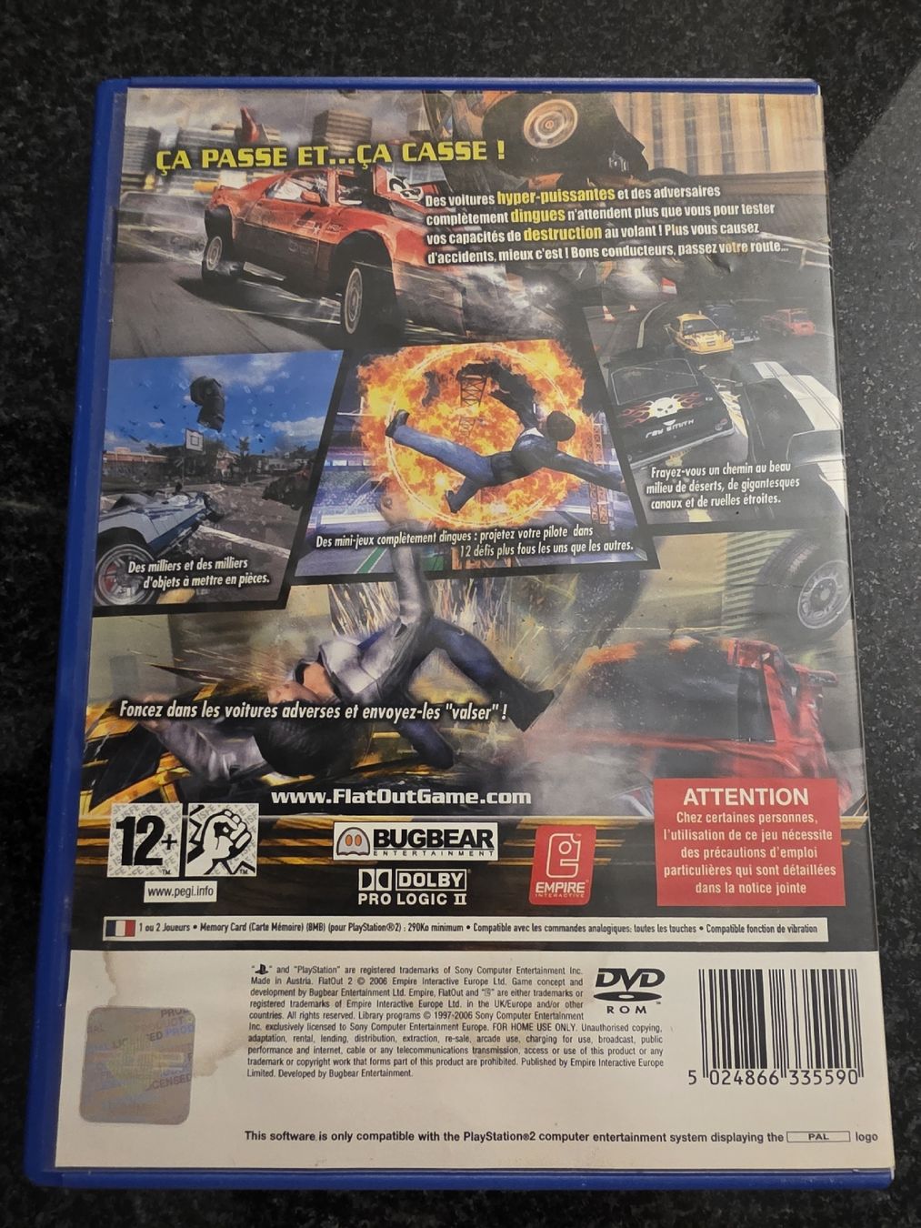 Jeux: Flatout 2 PS2 – D'occasion à Chavornay par Crash37 1