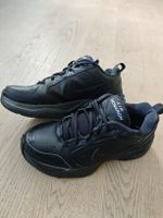 Nike Air Monarch  Herren Schuhe Gr. 42 Schwarz Leder
