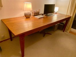 Grosser Holztisch Massivholz natur Teak-Holz Thailand