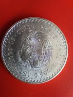 Mexiko 1948 / 5 Pesos Cuauhtemoc-Indianer SILBER 0.900 (stg)
