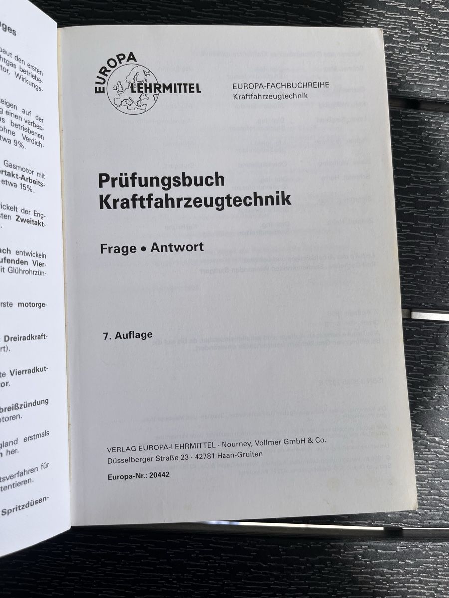 Libri: Prüfungsbuch Kraftfahrzeugtechnik - 7. Auflage – Usato da Roggwil BE venduto da WULU 1