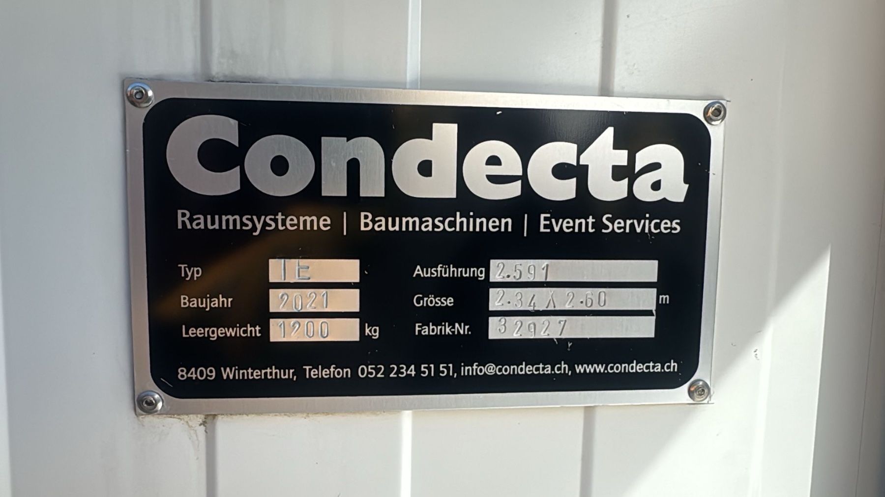 Baucontainer: Contecta Doppel-WC Anlage mit Boiler etc 2021 – Gebraucht aus Egg b. Zürich von SwissTradingAgency 7