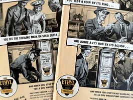 Ethyl Benzin - 2 alte Werbungen / Anciennes publicités 1941