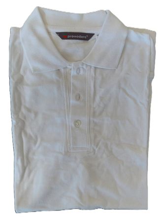 Polohemd Weiss S – Promodoro – Neu & ungetragen
