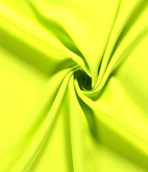 Tessuti: Polyester Stretch uni neon gelb – Nuovo (secondo la descrizione) da Breitenbach venduto da Hirzefaeger