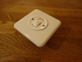 Antiker Wippschalter Feller Swiss Schalter UP Schema 3