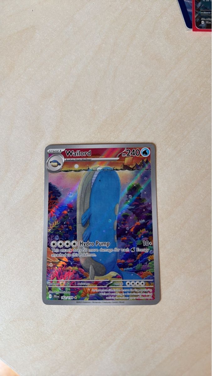 Pokémon Carte collezionabili: Wailord 162/159 – Usato da Flüh venduto da LucaK