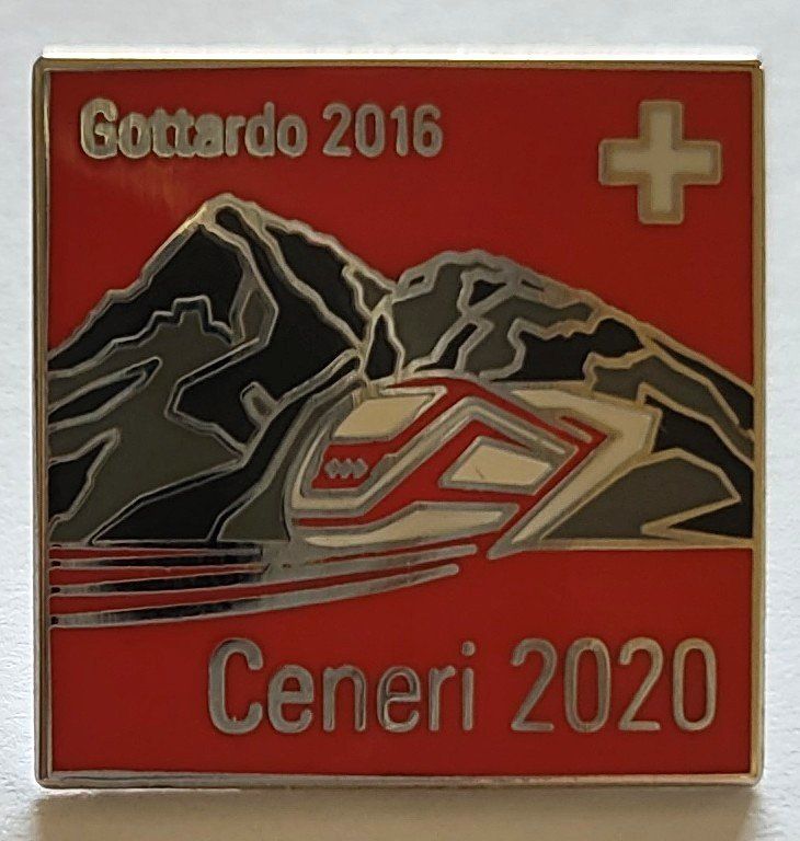 SBB/CFF/FFS Plaketten & Abzeichen: Pin Ceneri 2020 -  Gottardo 2016 – Neu (gemäss Beschreibung) aus Biberist von Slick