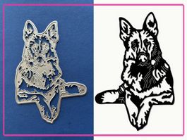 Schäferhund - Stanzschablone