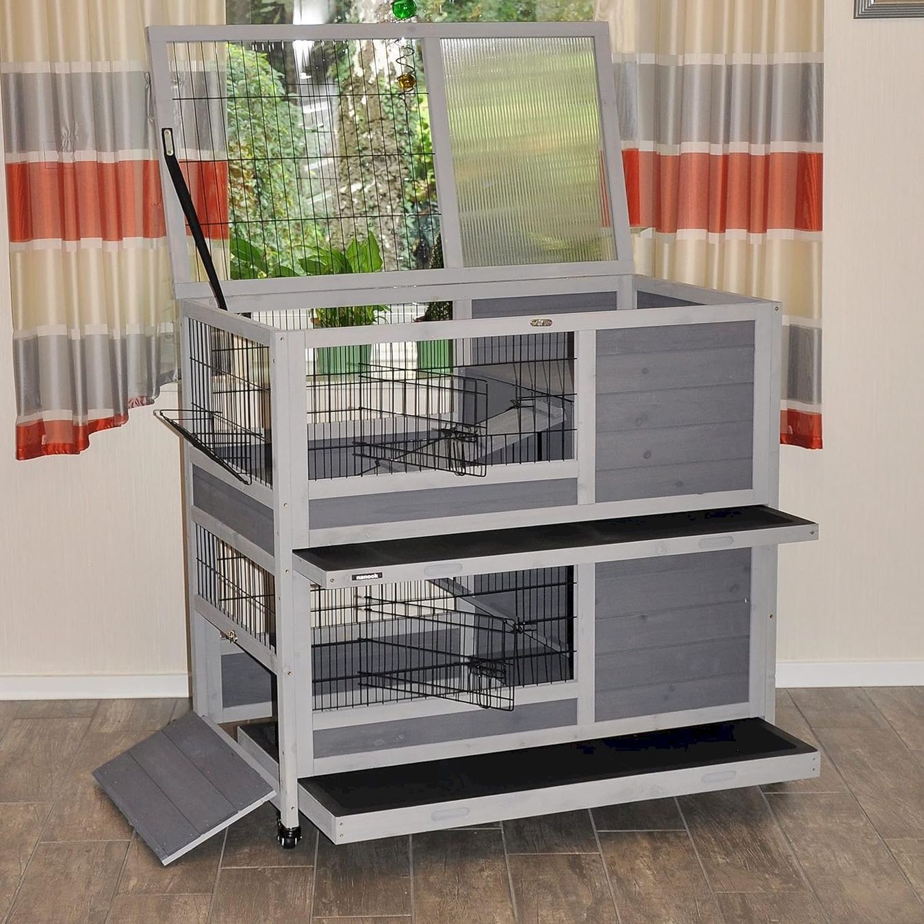 Cages, transport & sécurité: Indoor Kleinstierstall Belinda grau – Neuf avec emballage d'origine à Bottighofen par zaap 3