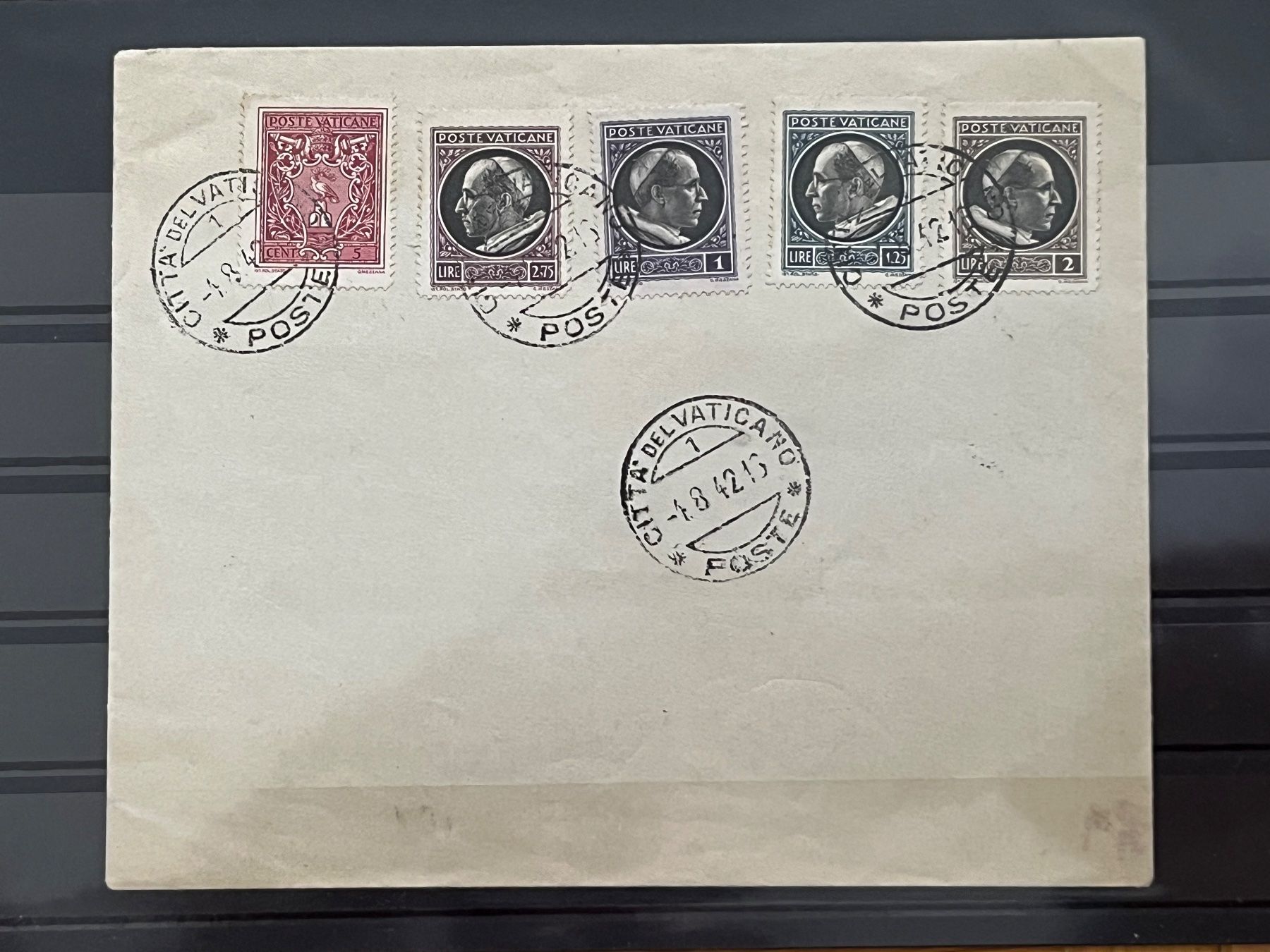 Alle Briefmarken: Brief Vatikan 1942 – Gebraucht aus Romanshorn von luxcollect