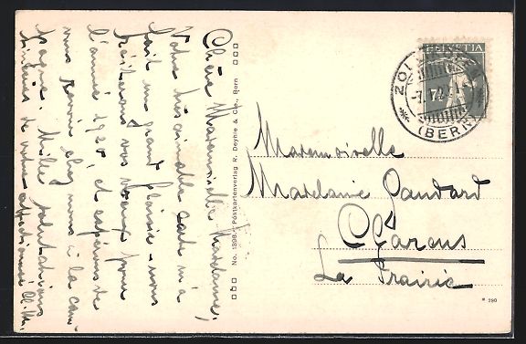 Cartes postales: Reichenbach bei Bern, Ortsansicht vom H – D'occasion à Berlin par bartko-reher 1