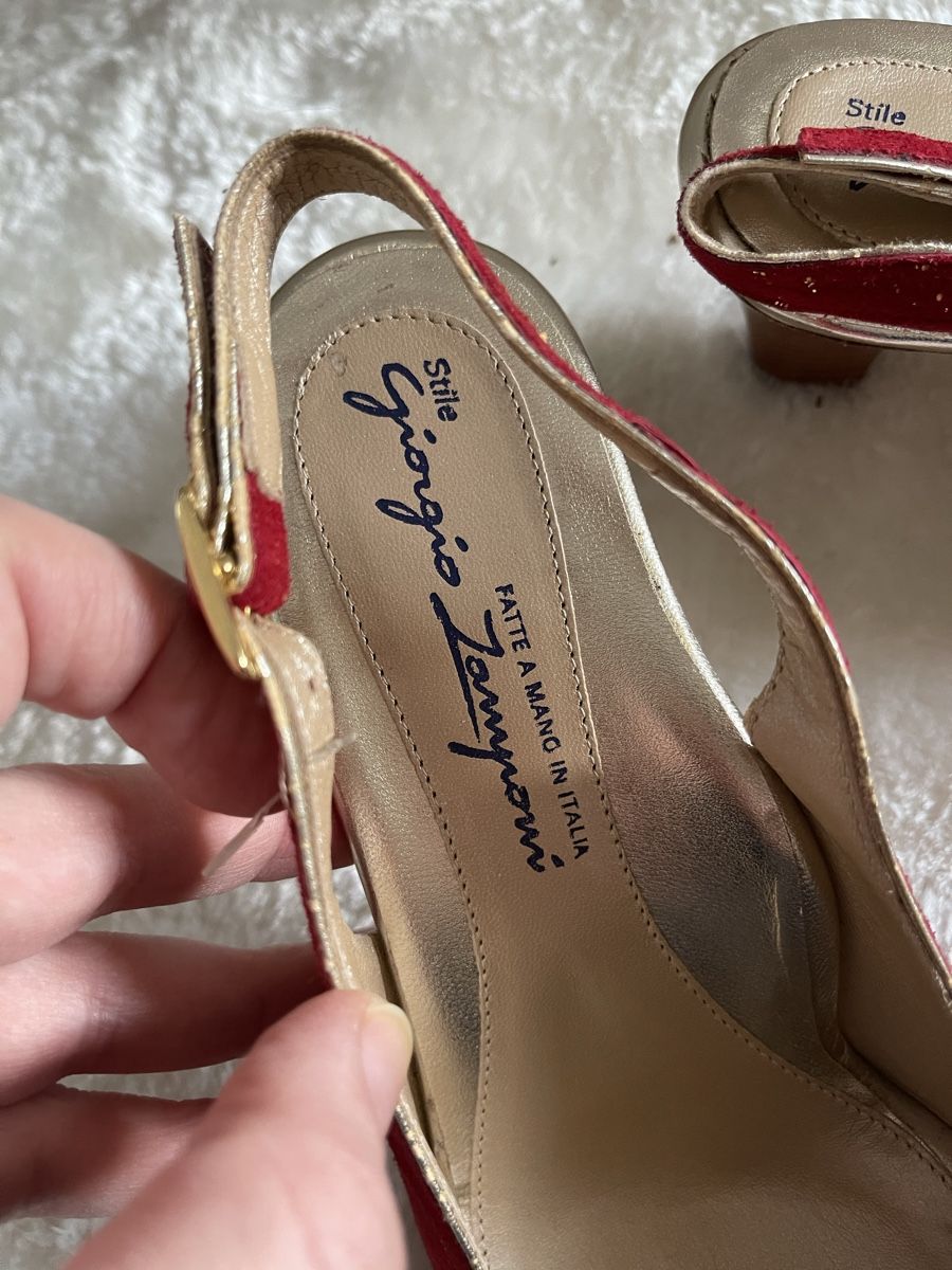 Scarpe da donna: Giorgio Zamponi Peeptoe Pump-Sandale – Nuovo (secondo la descrizione) da Dietikon venduto da Nieselchen 3