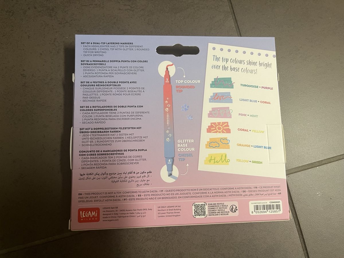 Legami Stifte & Marker: Legami NEU Meow doppelseitige Stifte  6er Set – Neu und originalverpackt aus Zürich von Gabi_78 1