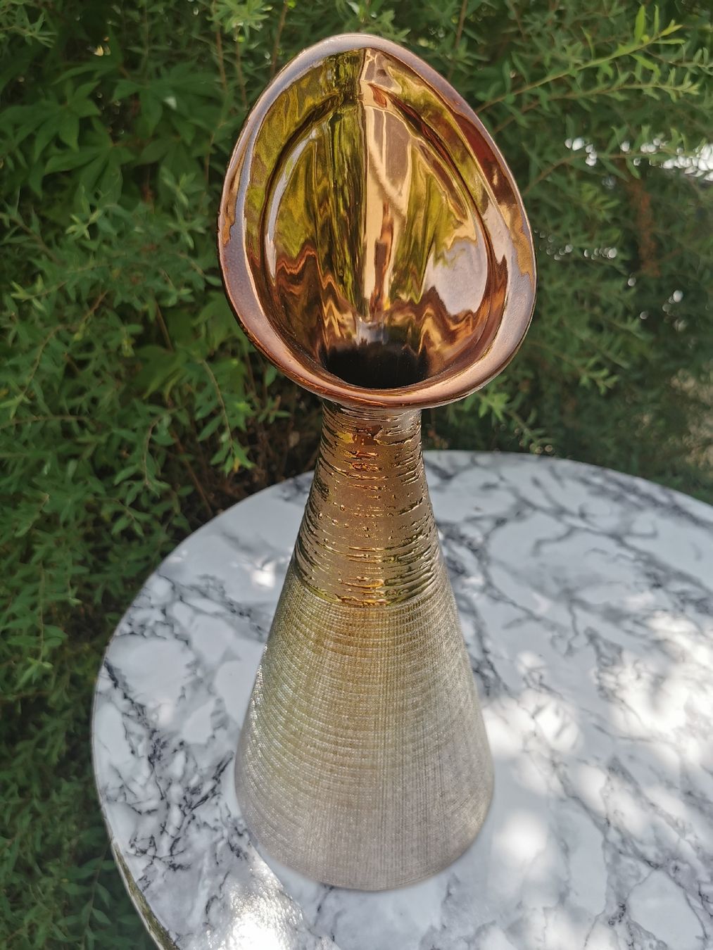 Vasi & Recipienti: Griechische Vase, goldfarben, neu – Nuovo e nell'imballaggio originale da Wettingen venduto da Biitel 2