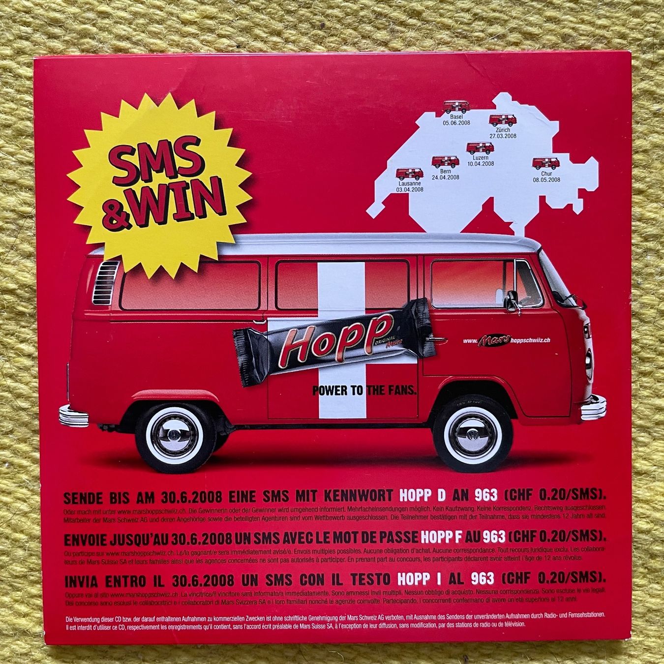 CD: POLO HOFER-HOPP SCHWIIZ08 (SINGLE) – Usato da Rorschacherberg venduto da CD-Roli 1