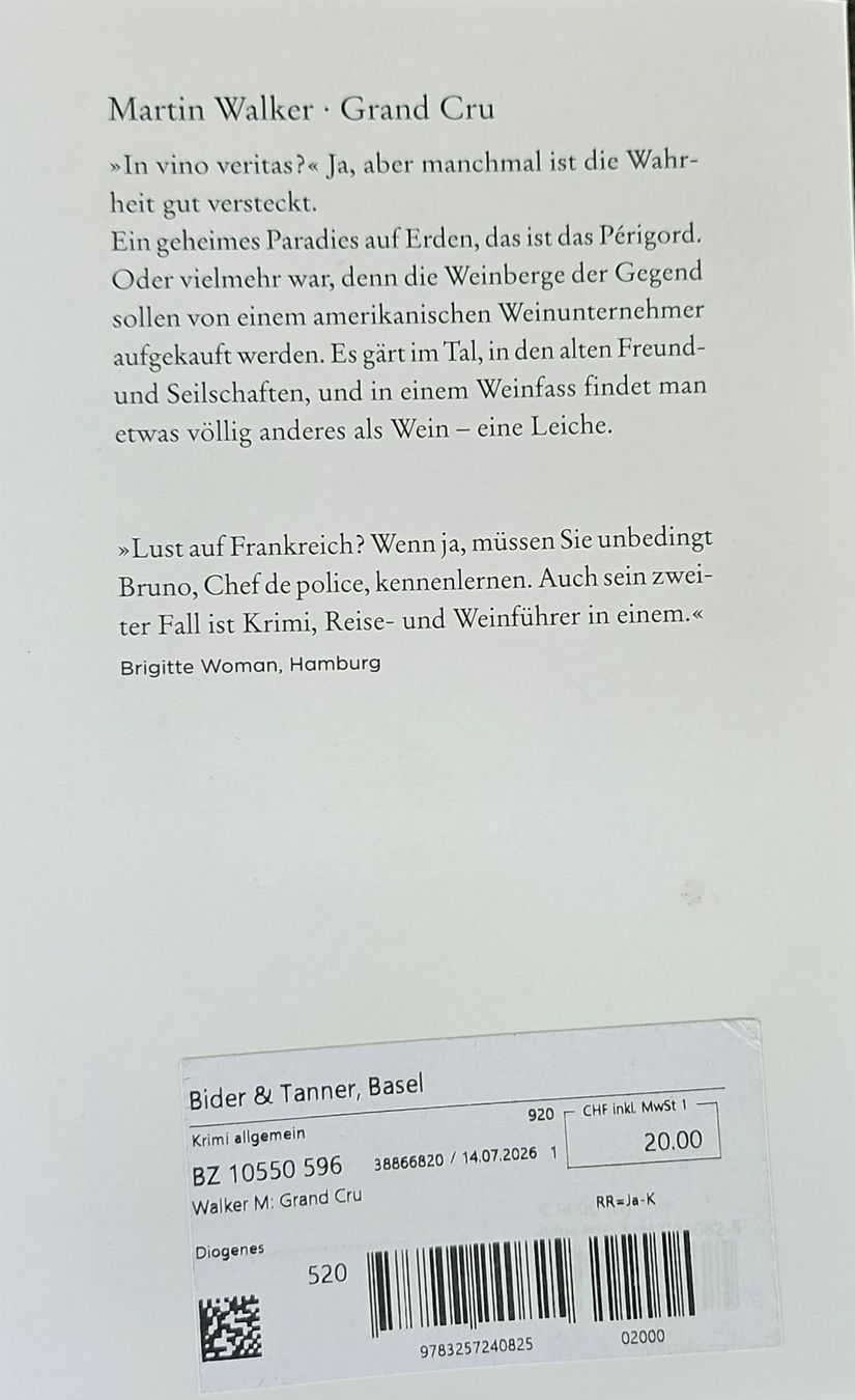 Libri: Grand Cru von M. Walker – Nuovo (secondo la descrizione) da binningen venduto da clozi62 1