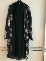Cardigan mat fashion schwarz Blumenmuster Grösse L/XL neu
