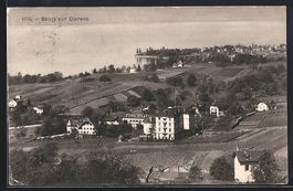 AK Montreux, Baugy-sur-Clarens, Panorama