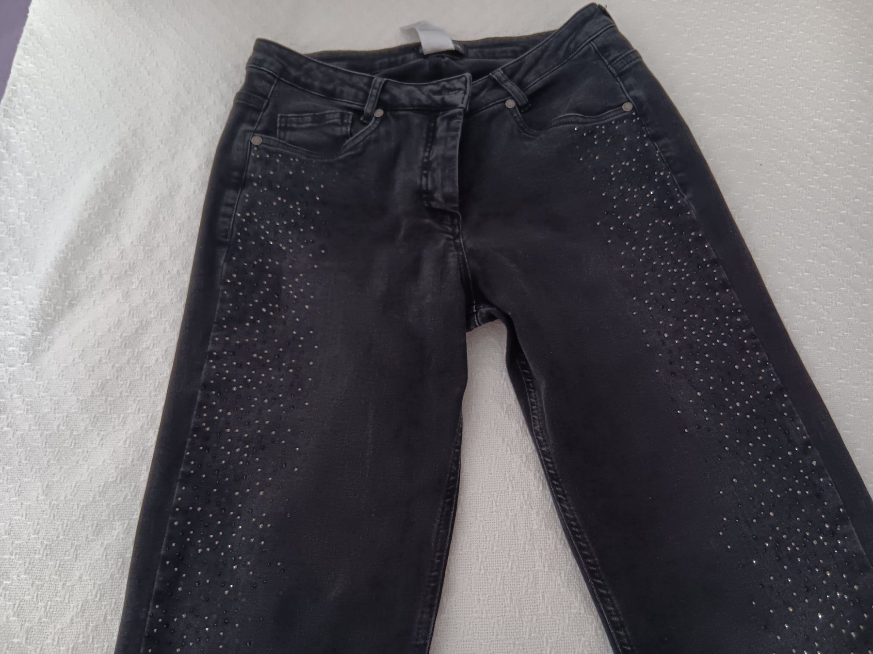 Jeans: DORIS STREICH Edeljeans, Gr. 40, mit Strass, Schwarz, – Usato da Zürich venduto da chr_l98j 6