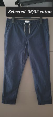 Pantalon Selected 36/32 en coton