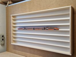 H0  Vitrine  1,4m mit 8 Stellebenen