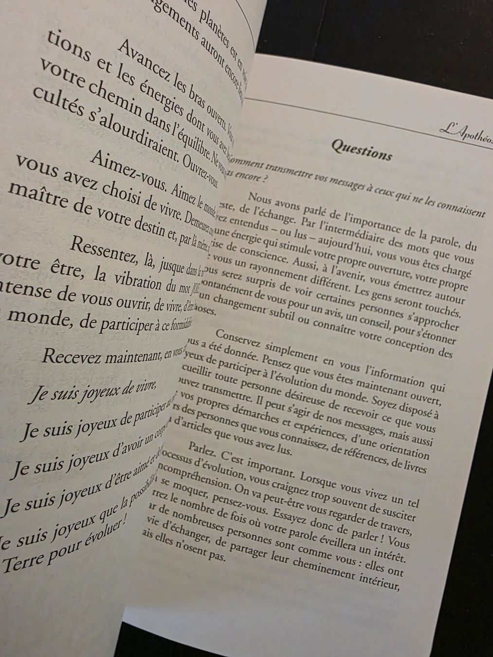 Libri: Création Terrestre Prenez Conscience Que Vous Êtes Les Créat – Nuovo (secondo la descrizione) da Montreux venduto da Edelweissgirl_64 3