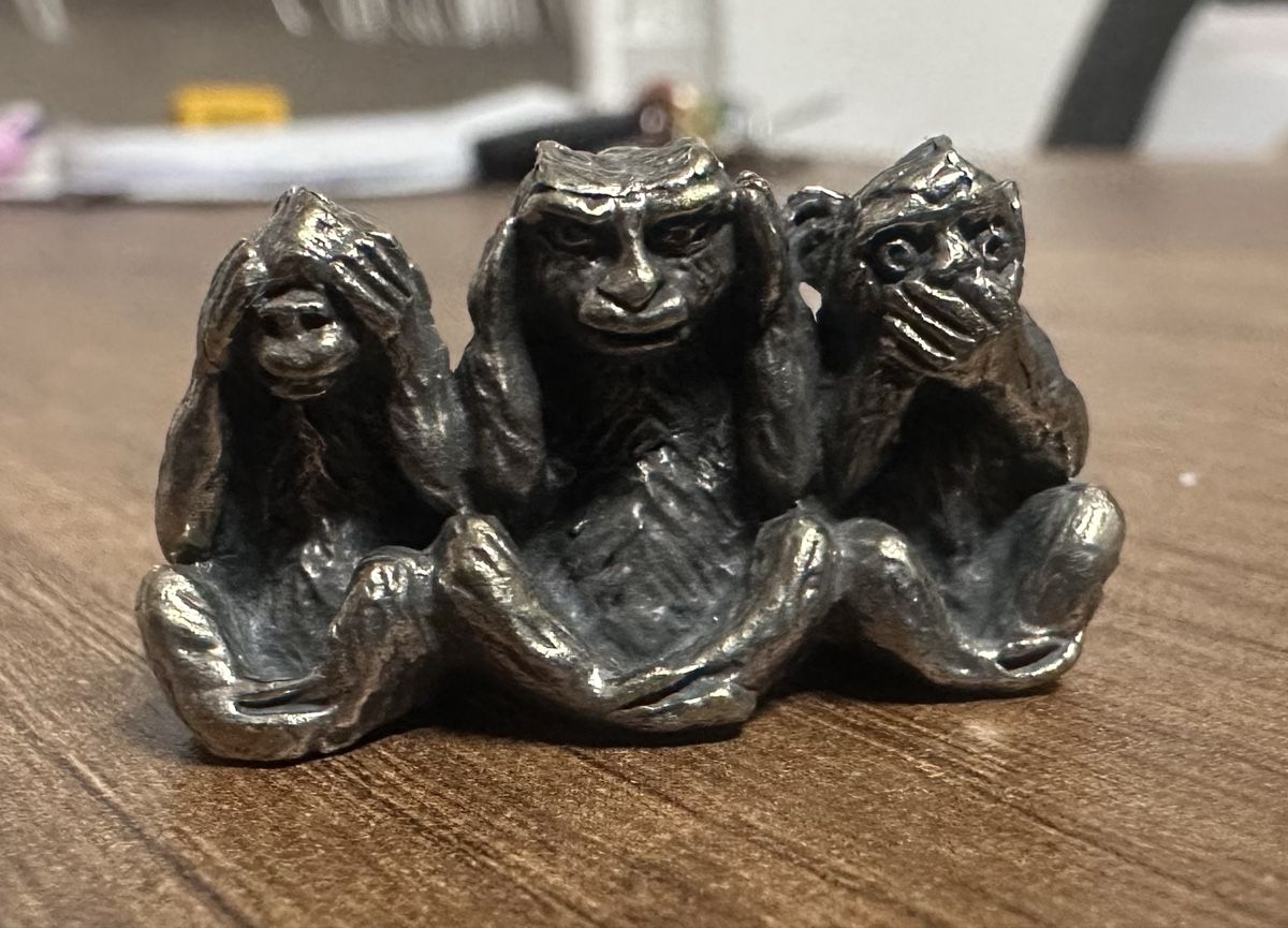 Sculture & Statue: Trois Singes de la Sagesse Bronze – Nuovo e nell'imballaggio originale da Massongex venduto da SwissDistributor 2