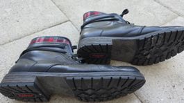 Rieker Winterstiefel, gute Sohle, Leder aussen Gr. 42