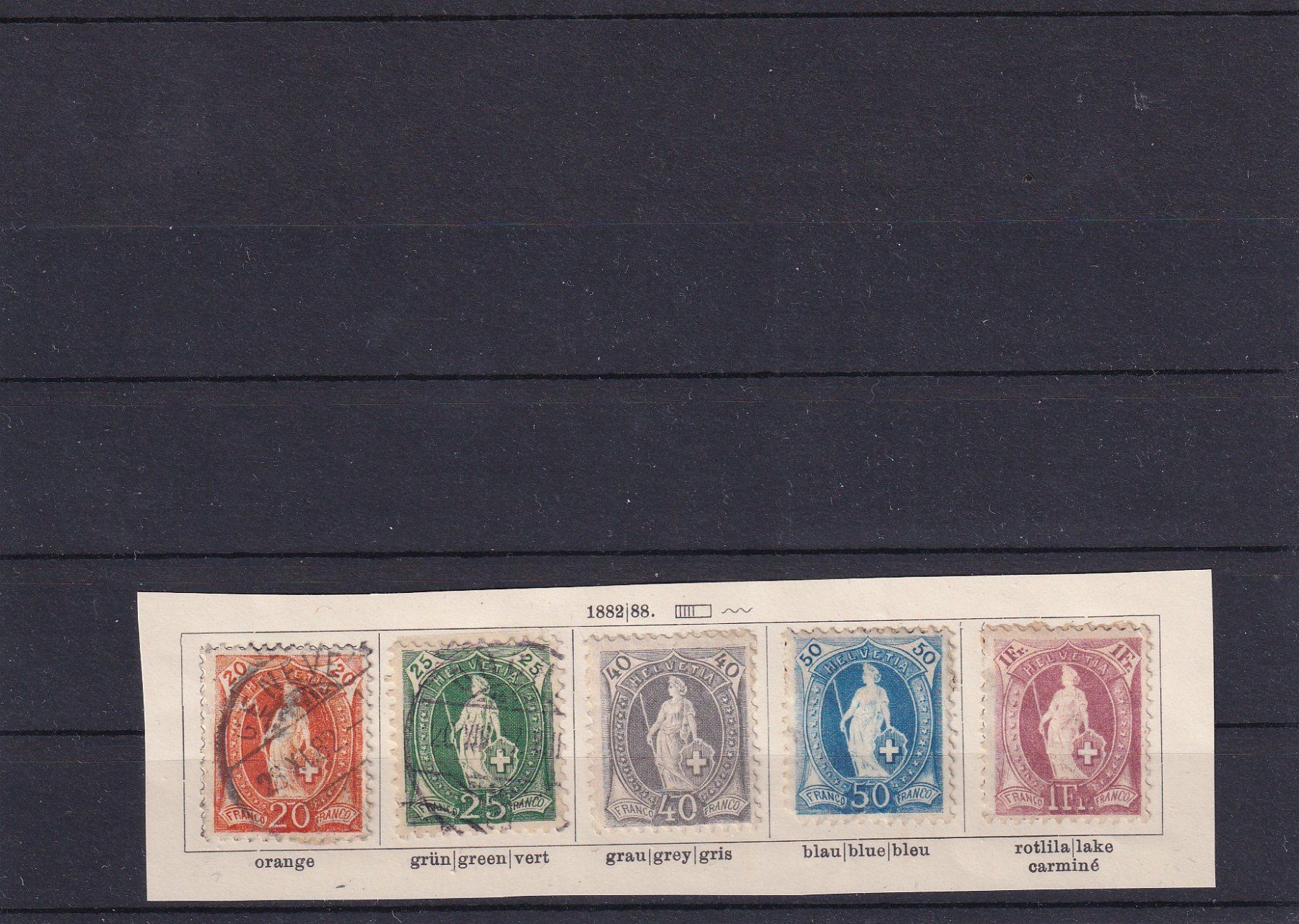 Tutti i francobolli: 1882-1904 Sitzende Helvetia – Usato da Birsfelden venduto da chr_yq2g
