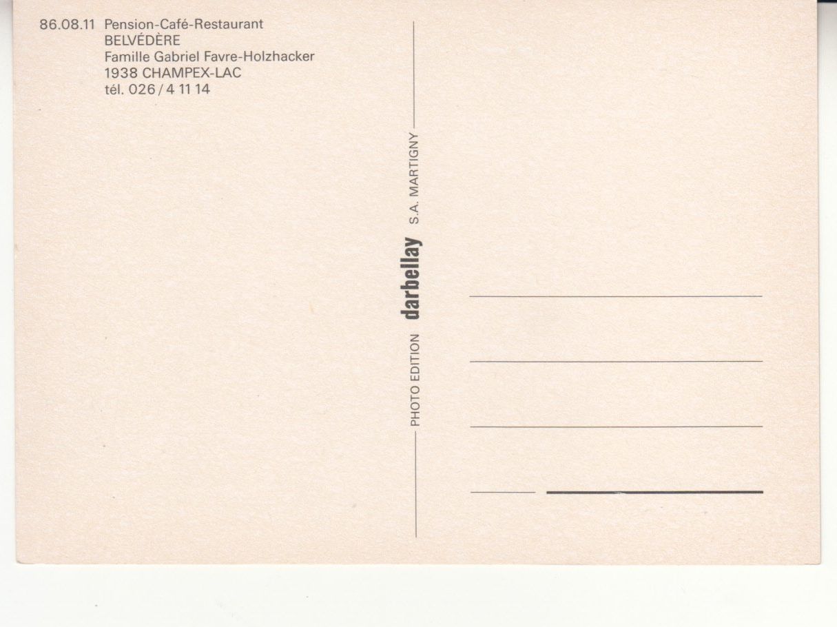 Cartes postales: Champex ca. 1970 – D'occasion à Bürglen TG par StampGraf 1
