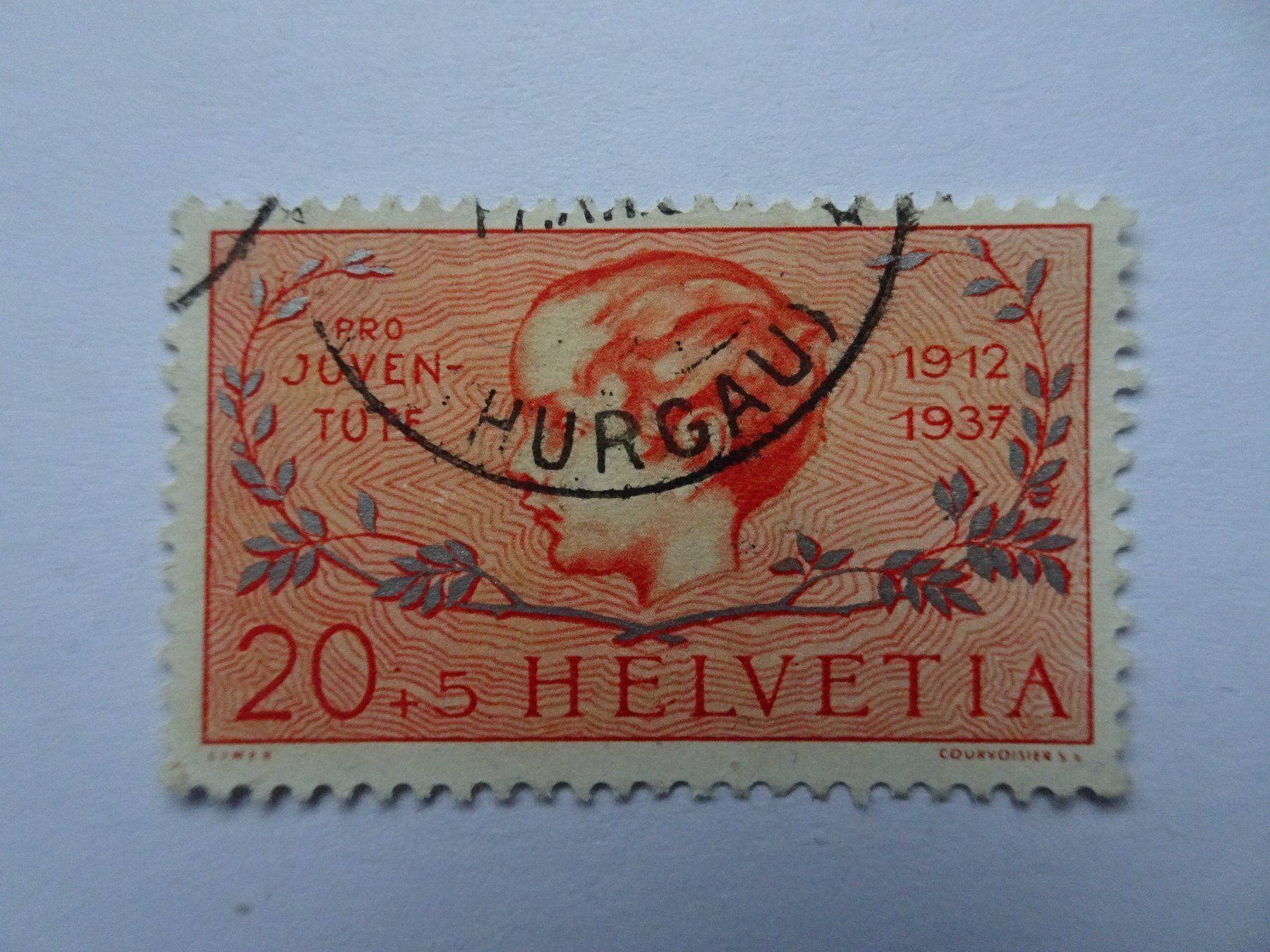 Tutti i francobolli: PJ 1937 – Usato da Aadorf venduto da Chnorli-Furz 1