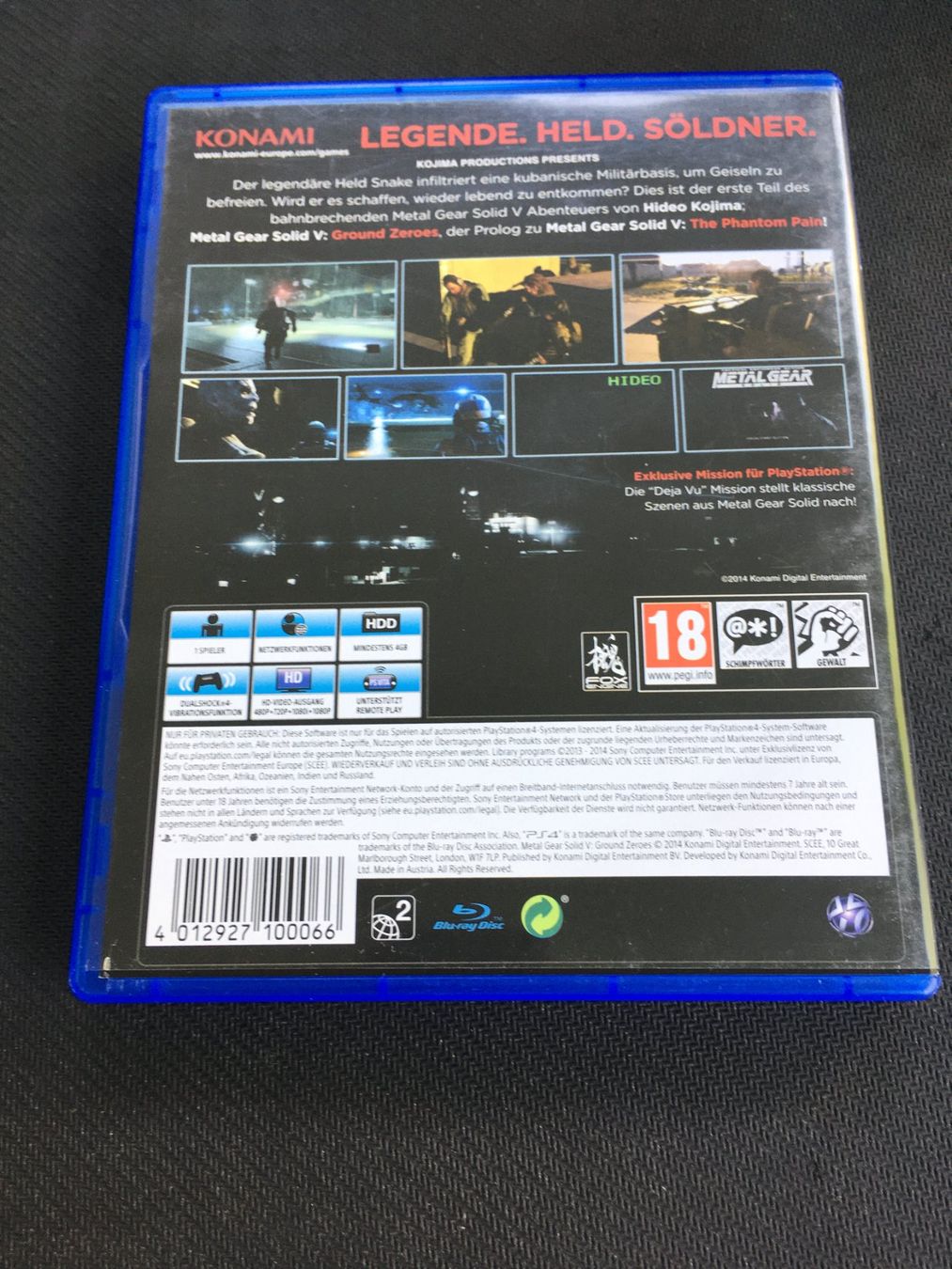 Sony Giochi: Metal Gear Solid V - Playstation 4 – Usato da St.Gallen venduto da sjosjo 1