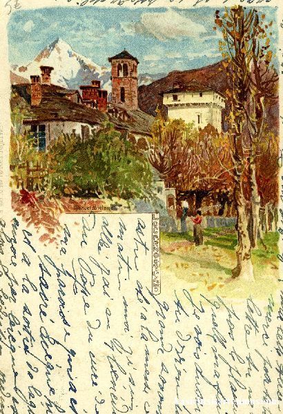 Cartoline postali: Locarno - Litho + 1910 – Usato da Emmenbrücke venduto da teestube