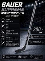 Canne gaucher de hockey sur glace Bauer 