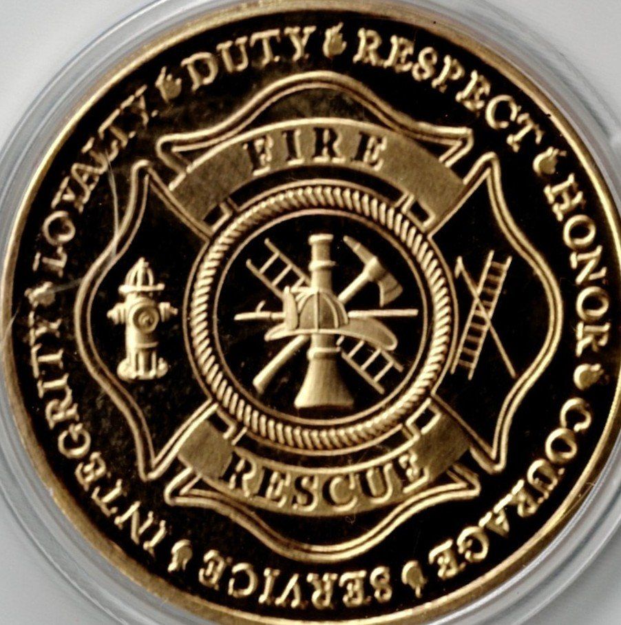 Medaillen: Fire_Rescue_Service_Integrity_Loyalty_Duty_Respect_Medaill 3 – Neu (gemäss Beschreibung) aus Hombrechtikon von Fraese01 4