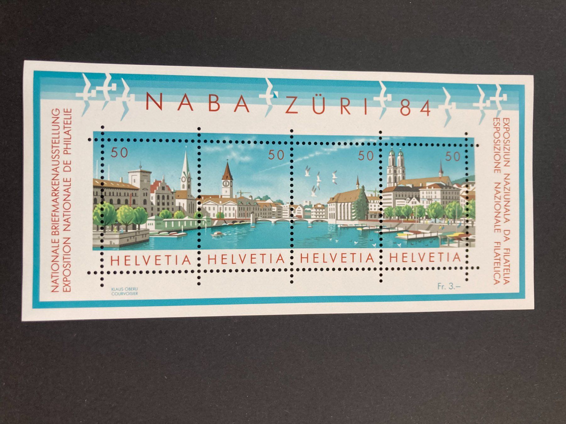 Tutti i francobolli: Schweiz 1984 Block NABA Zürich postfrisch – Nuovo (secondo la descrizione) da Liestal venduto da schnueps