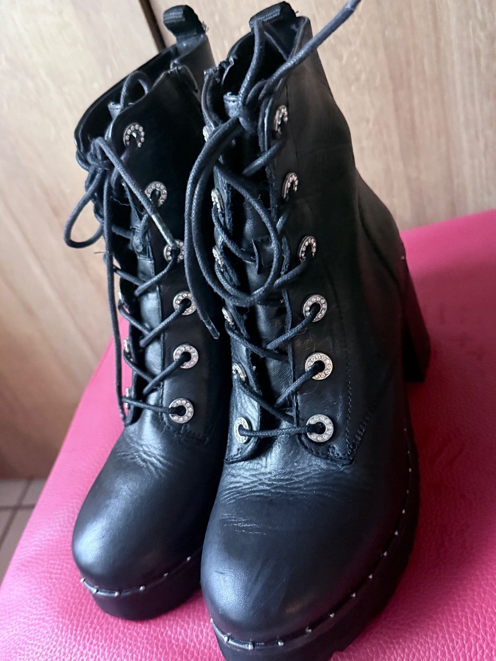 Steve Madden Chaussures femmes: Bottines en cuir Steve Madden – D'occasion à Grône par ukr_2qbg 1