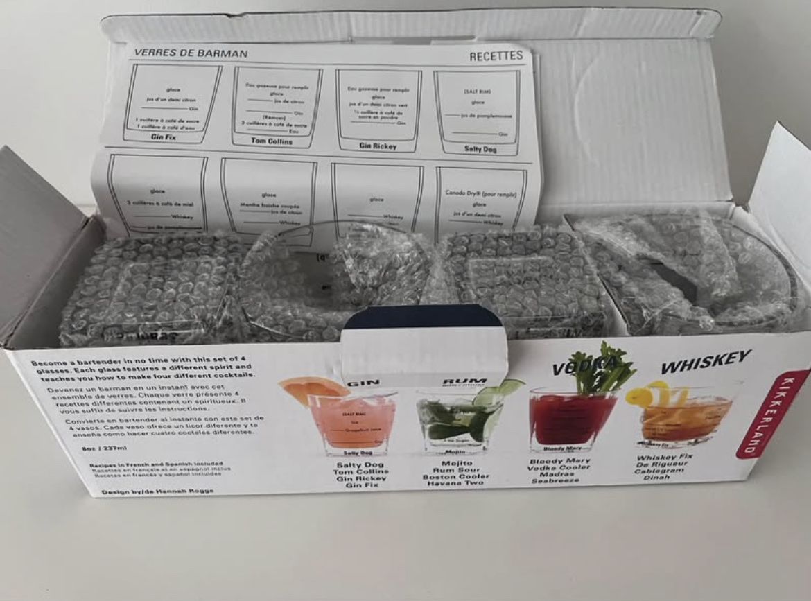 Bicchieri: Bartending Glasses - Verres à cocktails – Nuovo e nell'imballaggio originale da Lausanne venduto da loz_yp8x 1