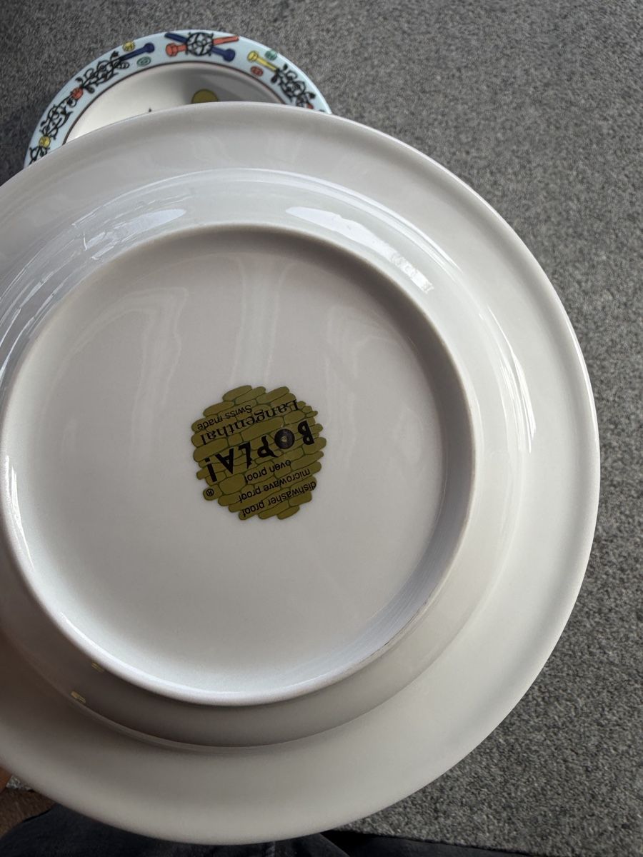 Bopla Piatti: Bopla Design Spaghetti Suppenteller 3 stk Langenthal – Usato da Deitingen venduto da Himhip 4