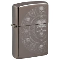 ZIPPO Schädel-Mandala Black Ice​ Feuerzeug 60007365