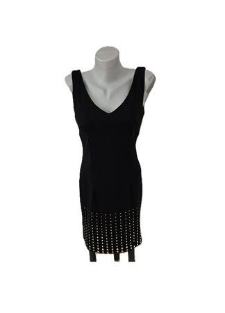 schwarzes Kleid mit Plättchen EVA & LOLA Gr. S (M)