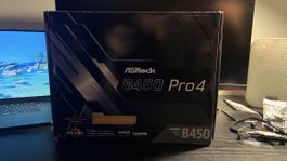 Mainboard ASRock B450 Pro4 Sockel AM4 gebrauchter Zustand