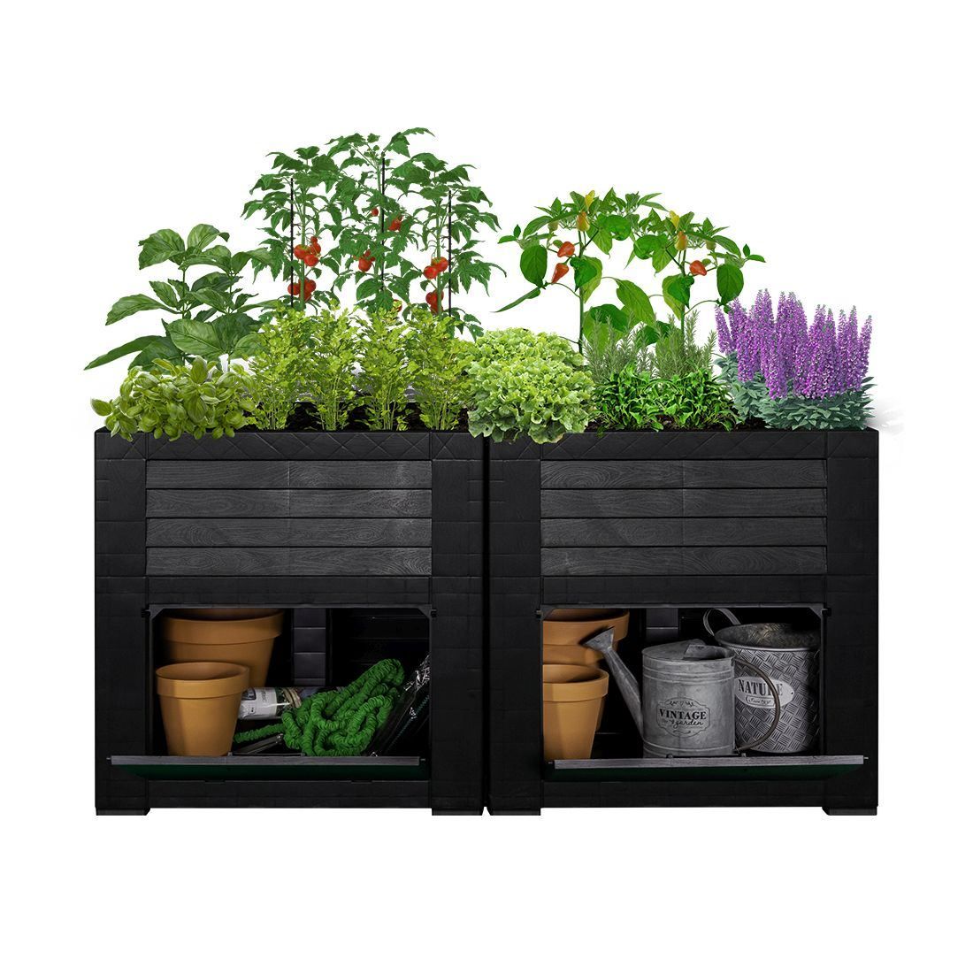 Box contenitori: Hochbeet mit Staufächer - 106841 – Nuovo e nell'imballaggio originale da Opfikon venduto da total-shop