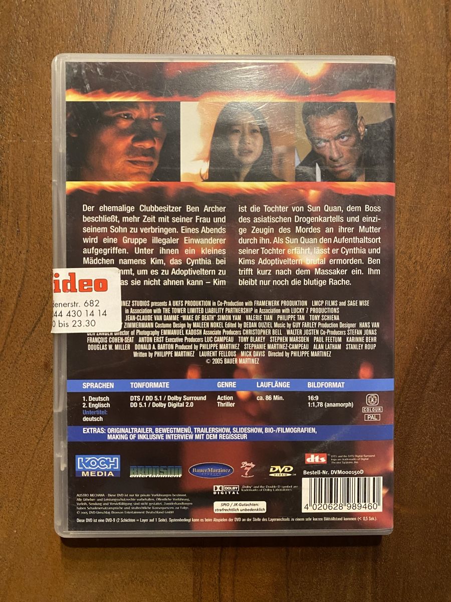 Tutti i DVDs: Wake of Death DVD – Usato da Thunstetten venduto da Virus_33 2
