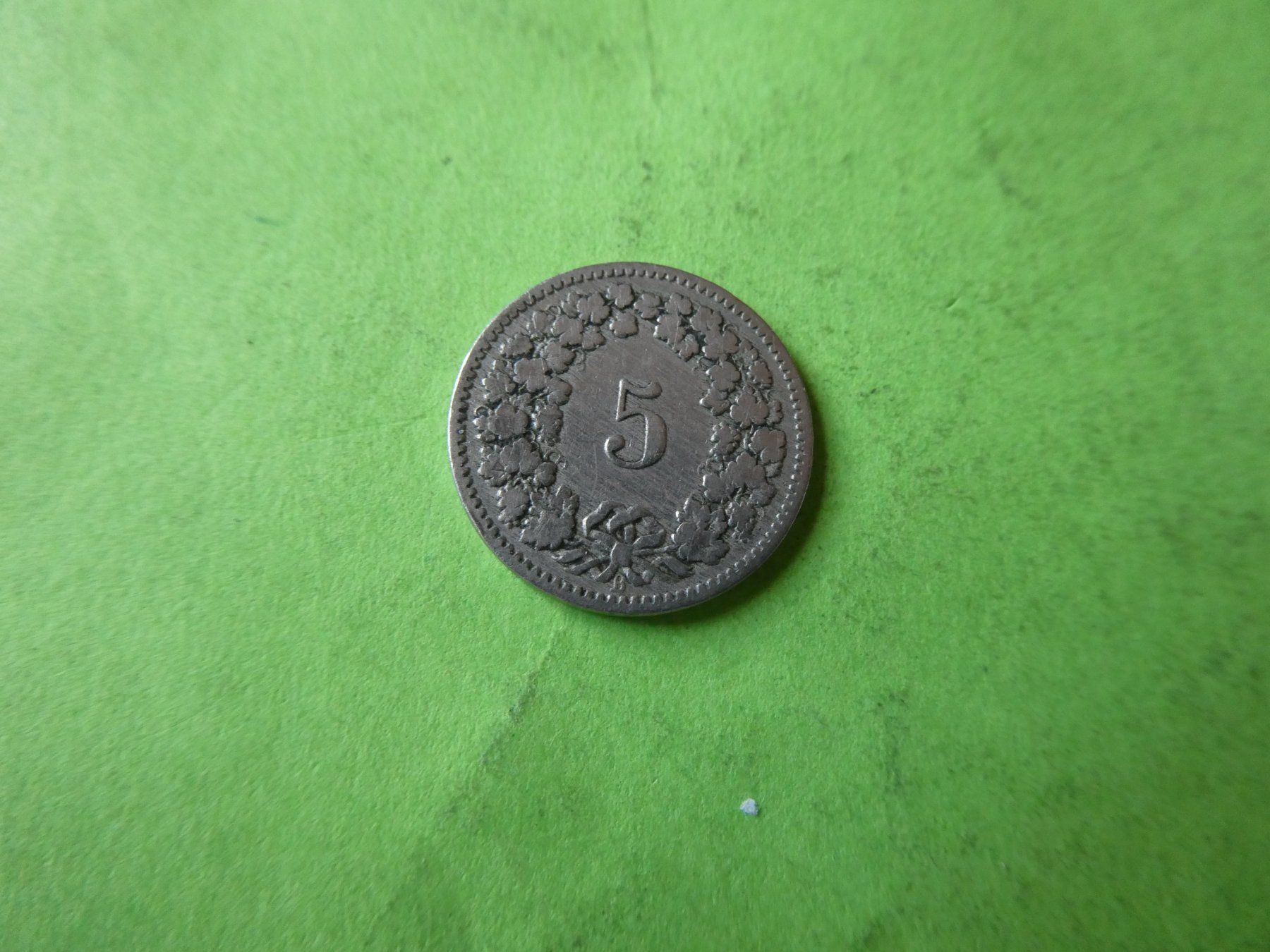 Tutti le monete: Schweiz 1890,  5 Rappen – Usato da Hinterforst venduto da rohusri 1