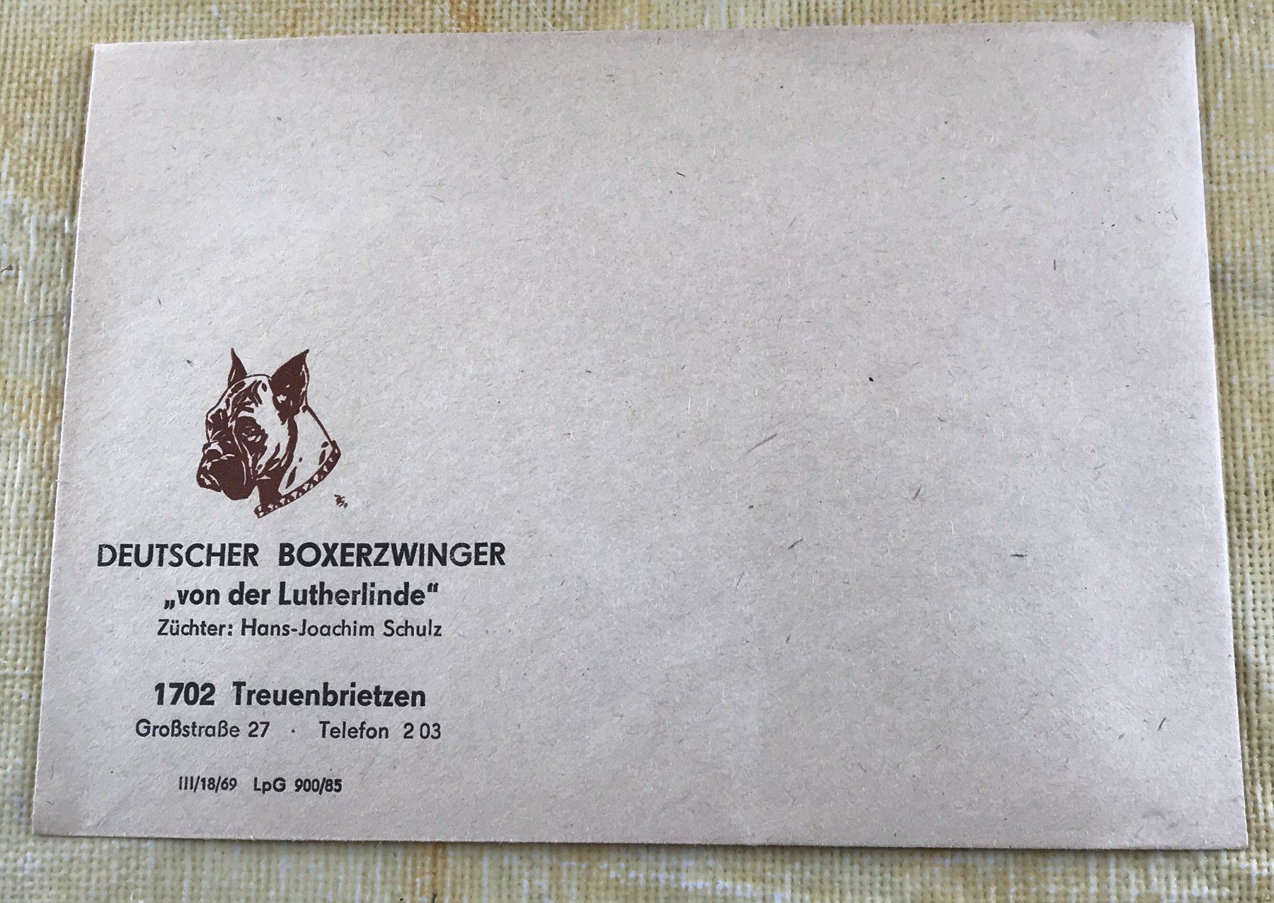 Buste & buste per spedizione: BRIEFUMSCHLAG BOXERZWINGER – Usato da Ostermundigen venduto da Wyatt-Earp