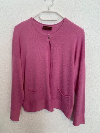 70% Kaschmir 30% Seide Martucci Cardigan pink Gr. M / L