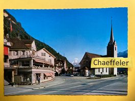 Flüelen. Dorfpartie mit Birstenstock