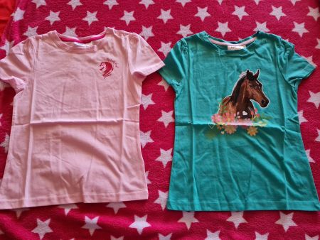 Kindershirts (2er Set) Gr.128/134 siehe Bild Motiv